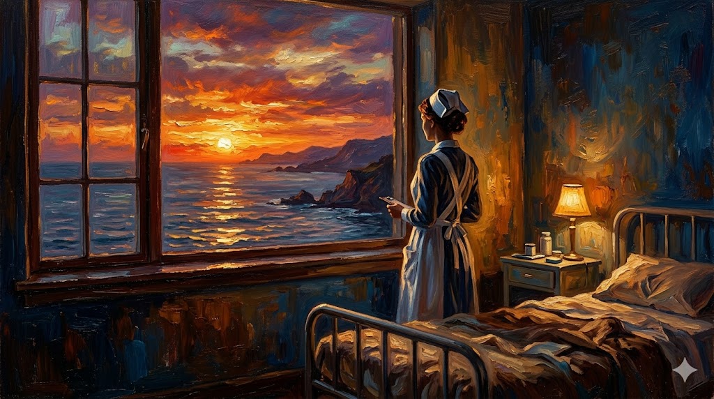 病室の窓から海を想う看護師