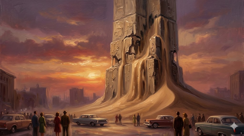 1960年代の崩落する高層タワー